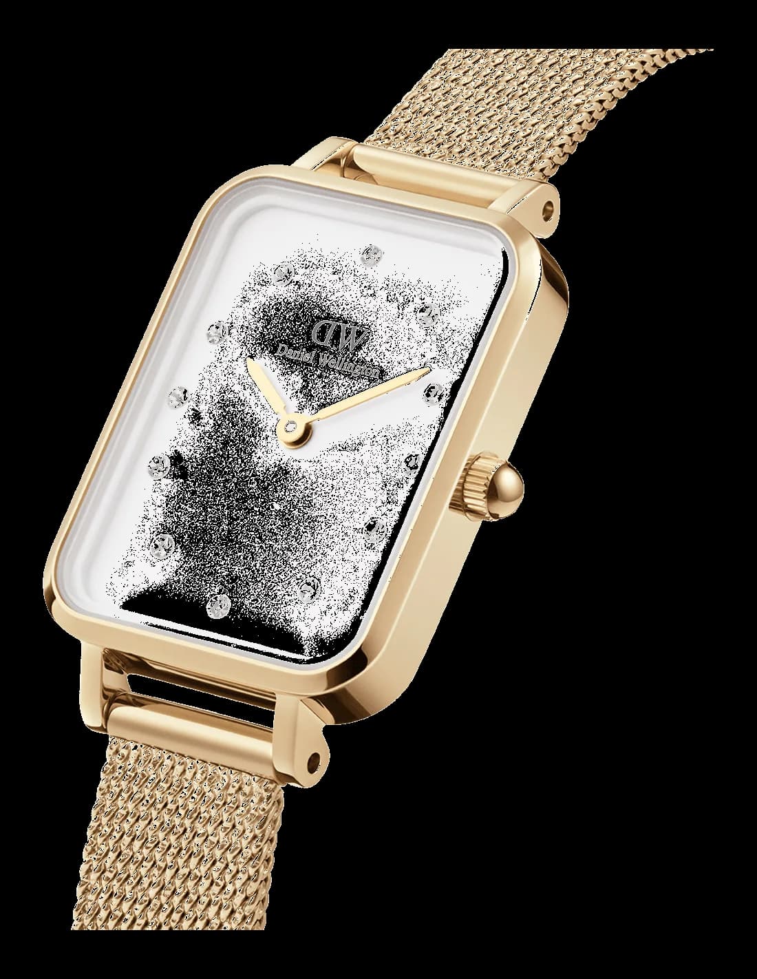 Montre Daniel Wellington Quadro Lumine Pressed Piano DW00100599 rectangulaire vue 2