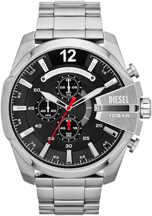 Diesel DZ4308 Mega Chief Stainless Steel Silver Watch