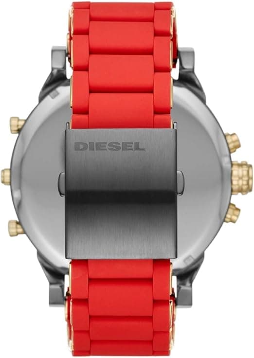 Montre Diesel Mr Daddy 2.0 DZ7430 bracelet en siliconne rouge vue 2