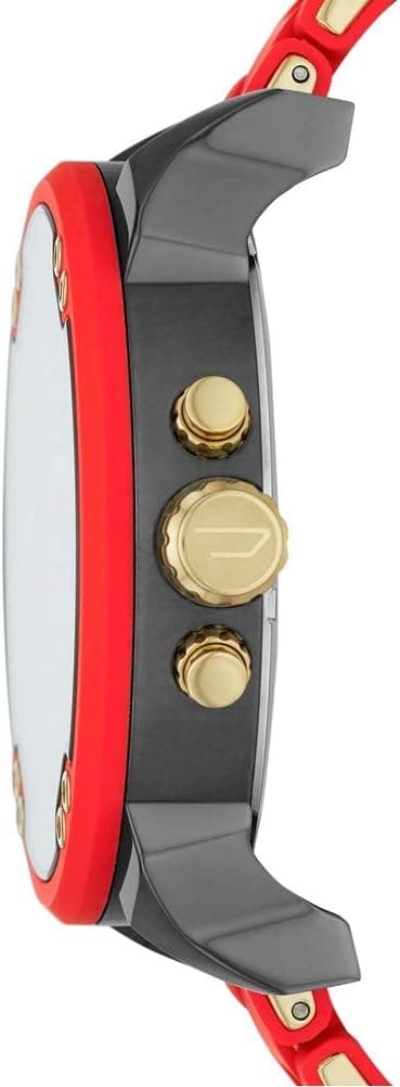 Montre Diesel Mr Daddy 2.0 DZ7430 bracelet en siliconne rouge vue 3