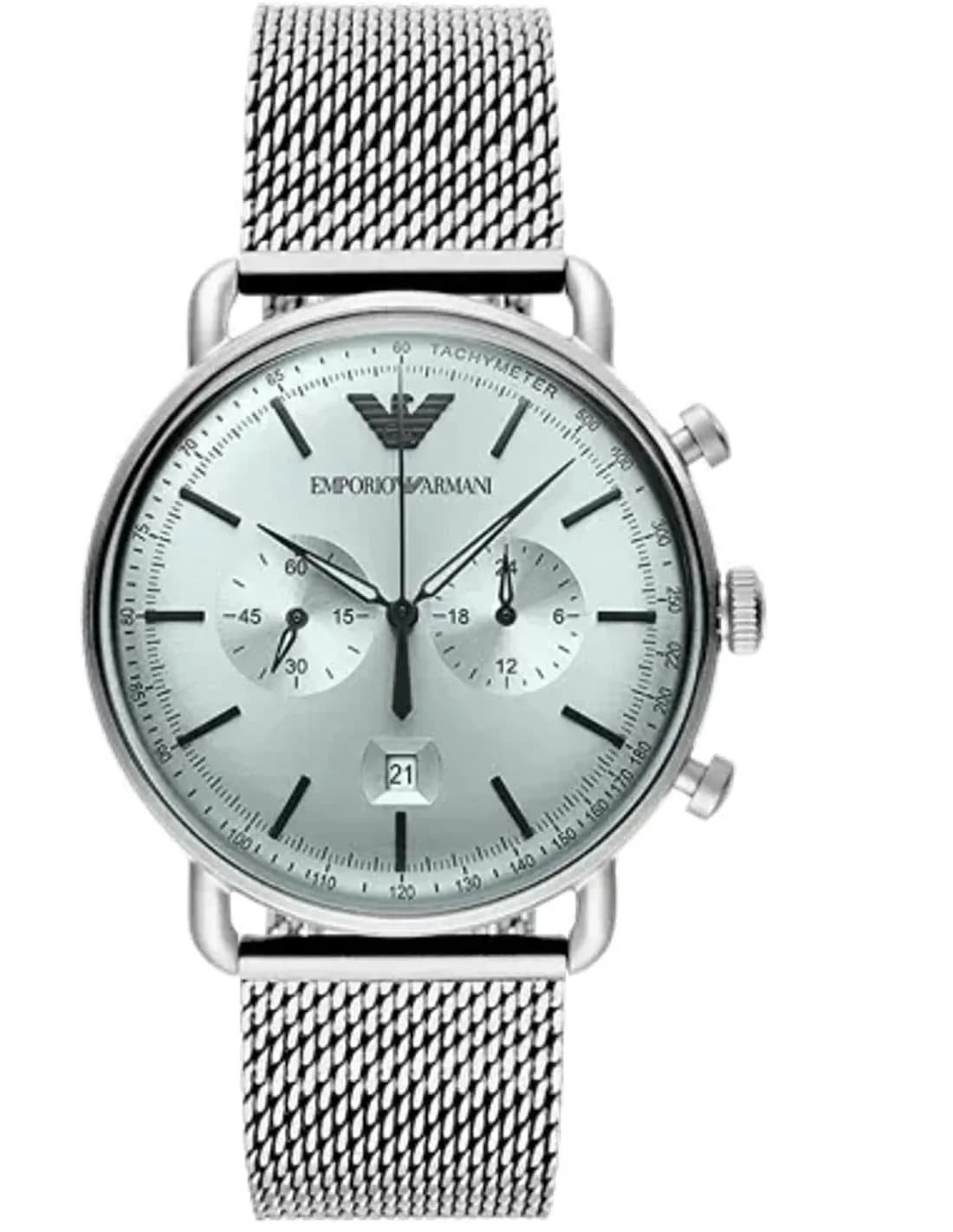 Montre Homme Emporio Armani Aviator AR11288 cadran bleu clair