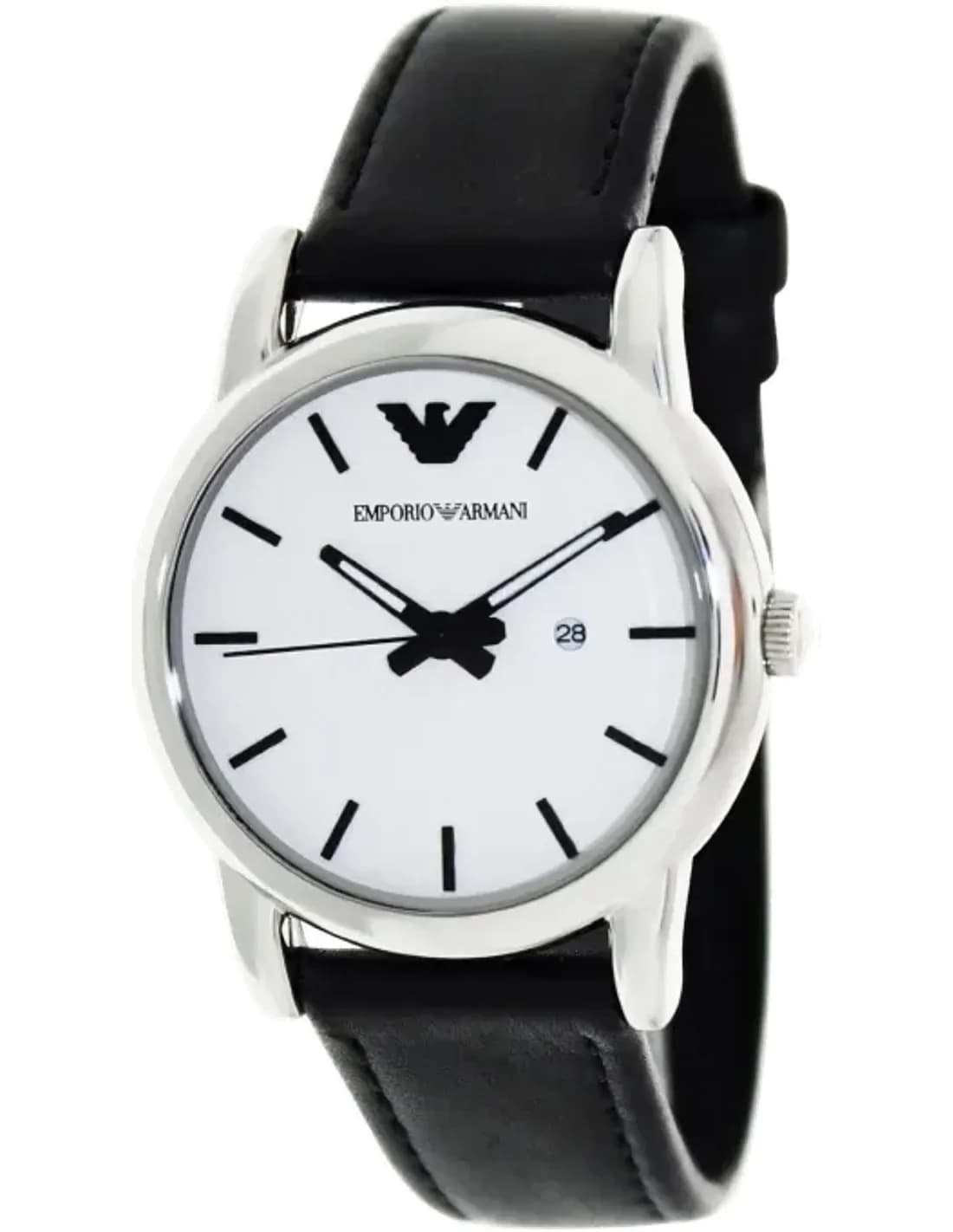 Montre Femme Emporio Armani Classic AR1695 Bracelet en cuir noir