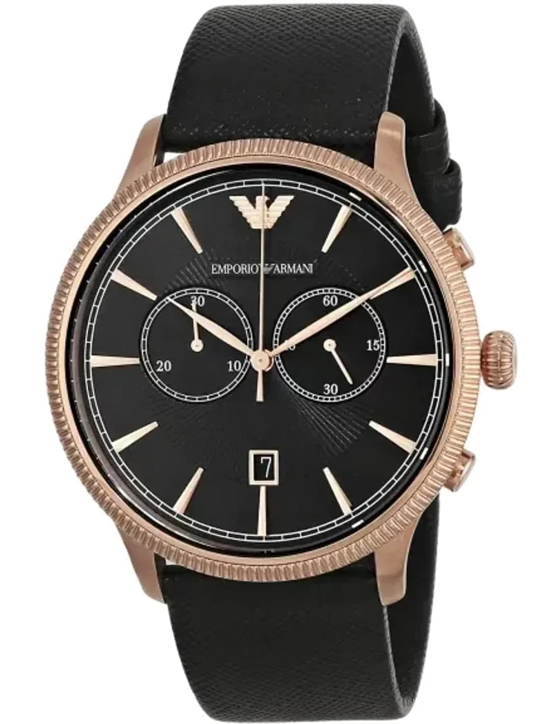 Montre Homme Emporio Armani Classic AR1792 Bracelet en cuir noir