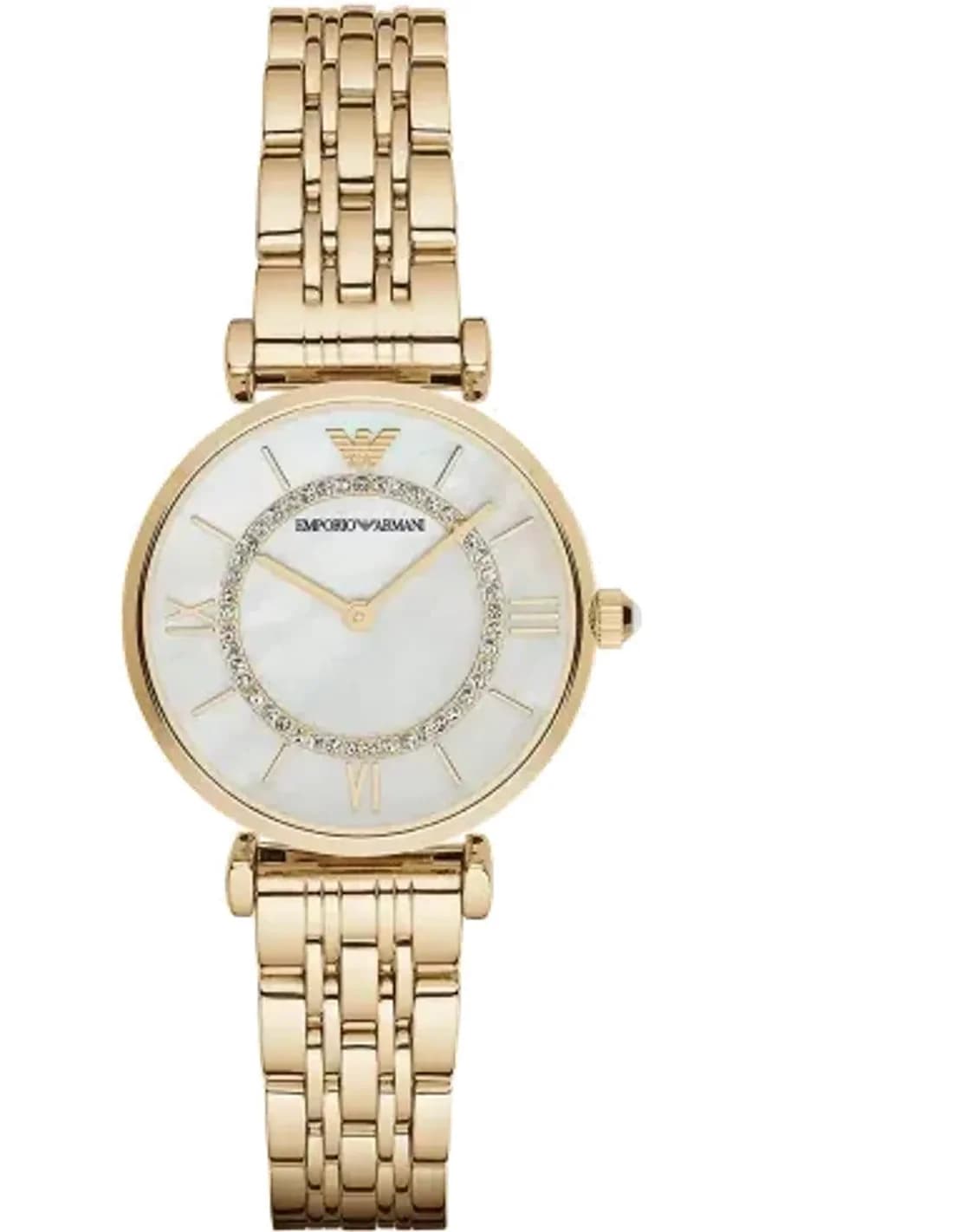 Montre Emporio Armani AR1907 en Acier Doré et Cadran Nacre