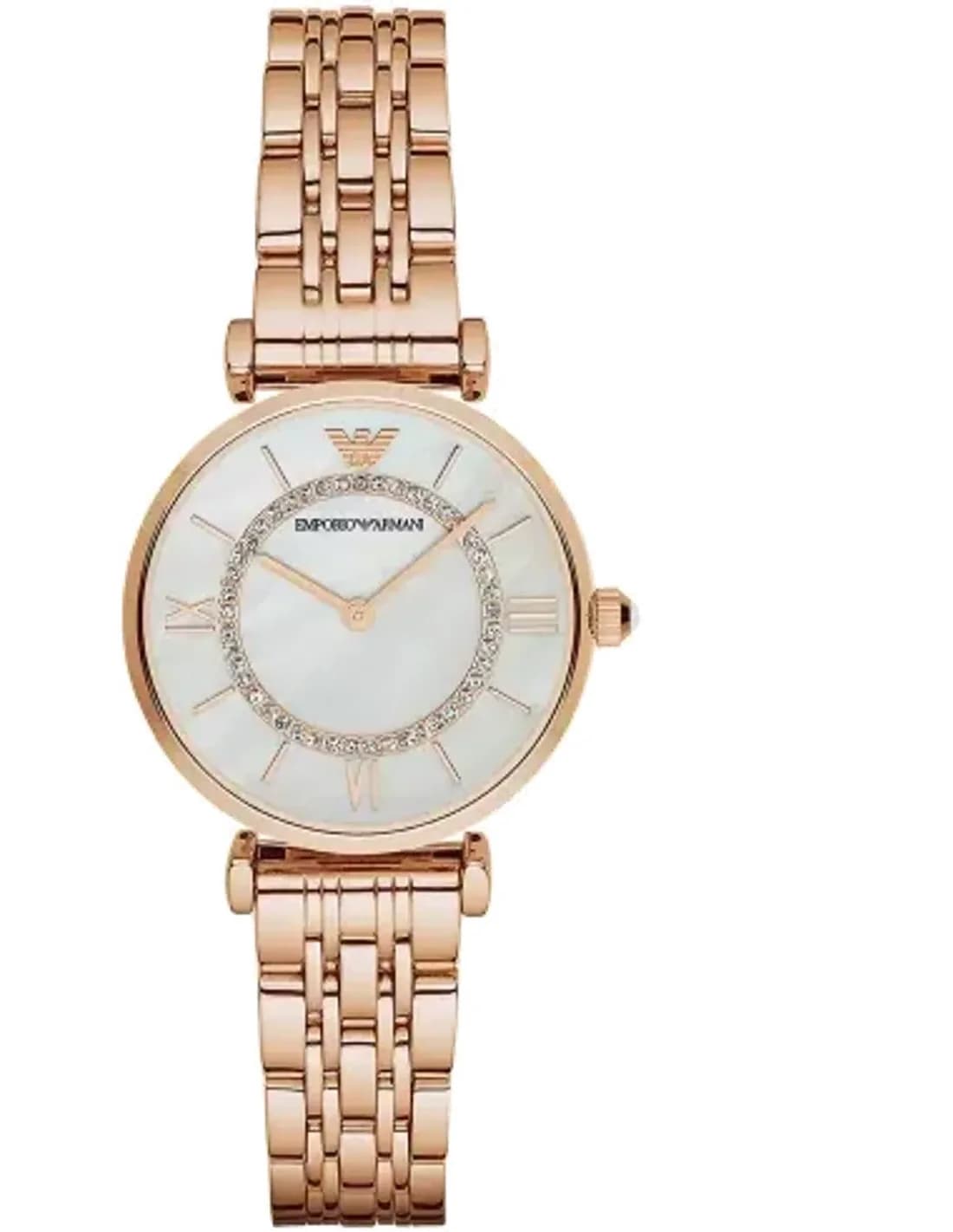 Montre Femme Emporio Armani AR1909 Acier Or Rose et Nacre