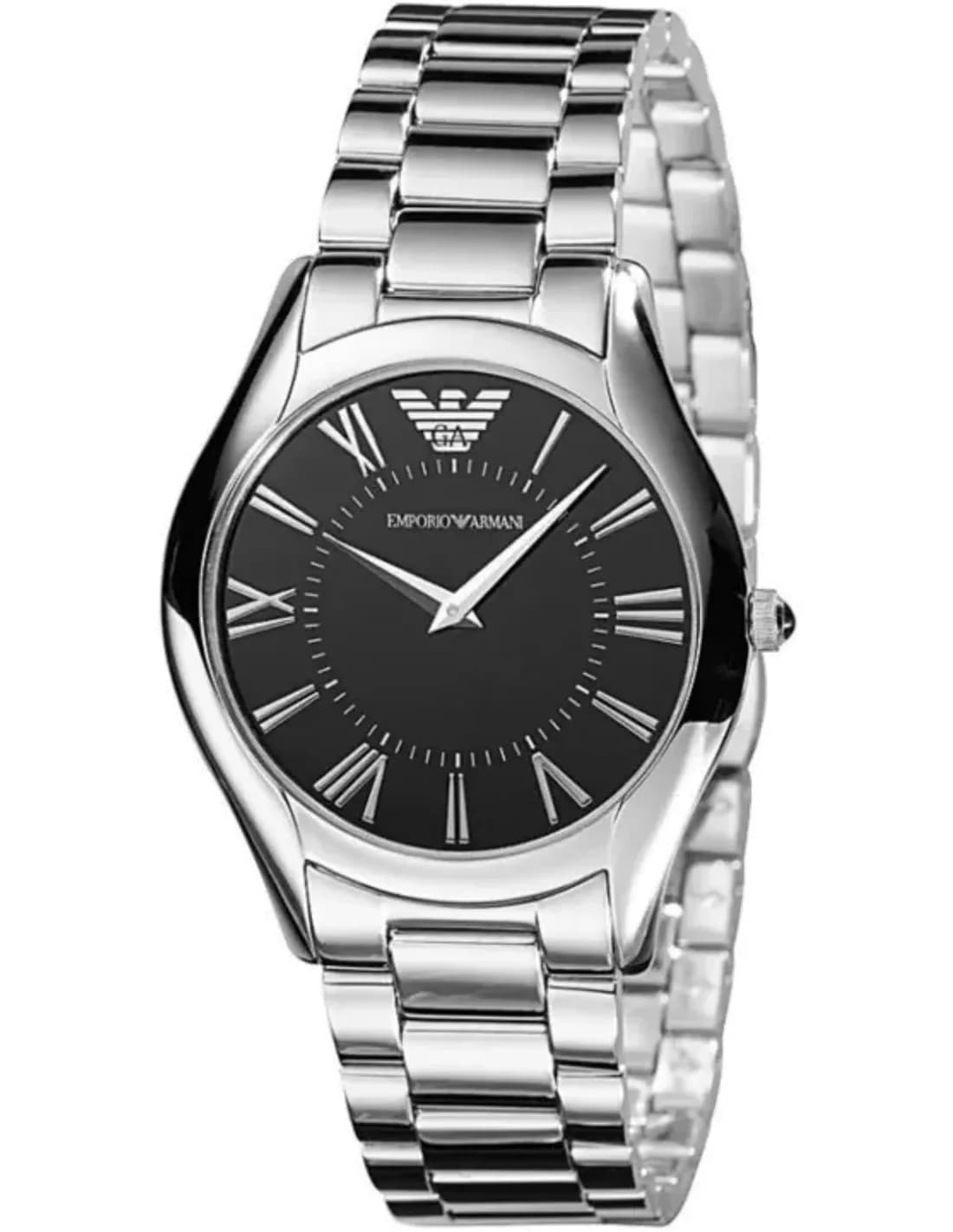 Montre Homme Emporio Armani Super Slim AR2023 Bracelet en acier argenté
