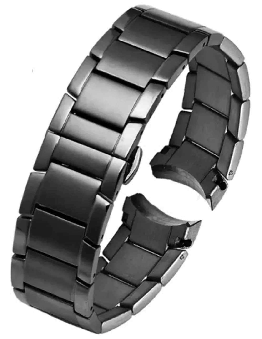 Bracelet d'origine Emporio Armani AR2453 en acier inoxydable noir 22mm
