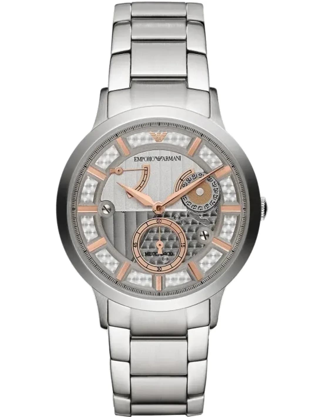 Montre Homme Emporio Armani Meccanico AR4668 Bracelet et cadran en acier