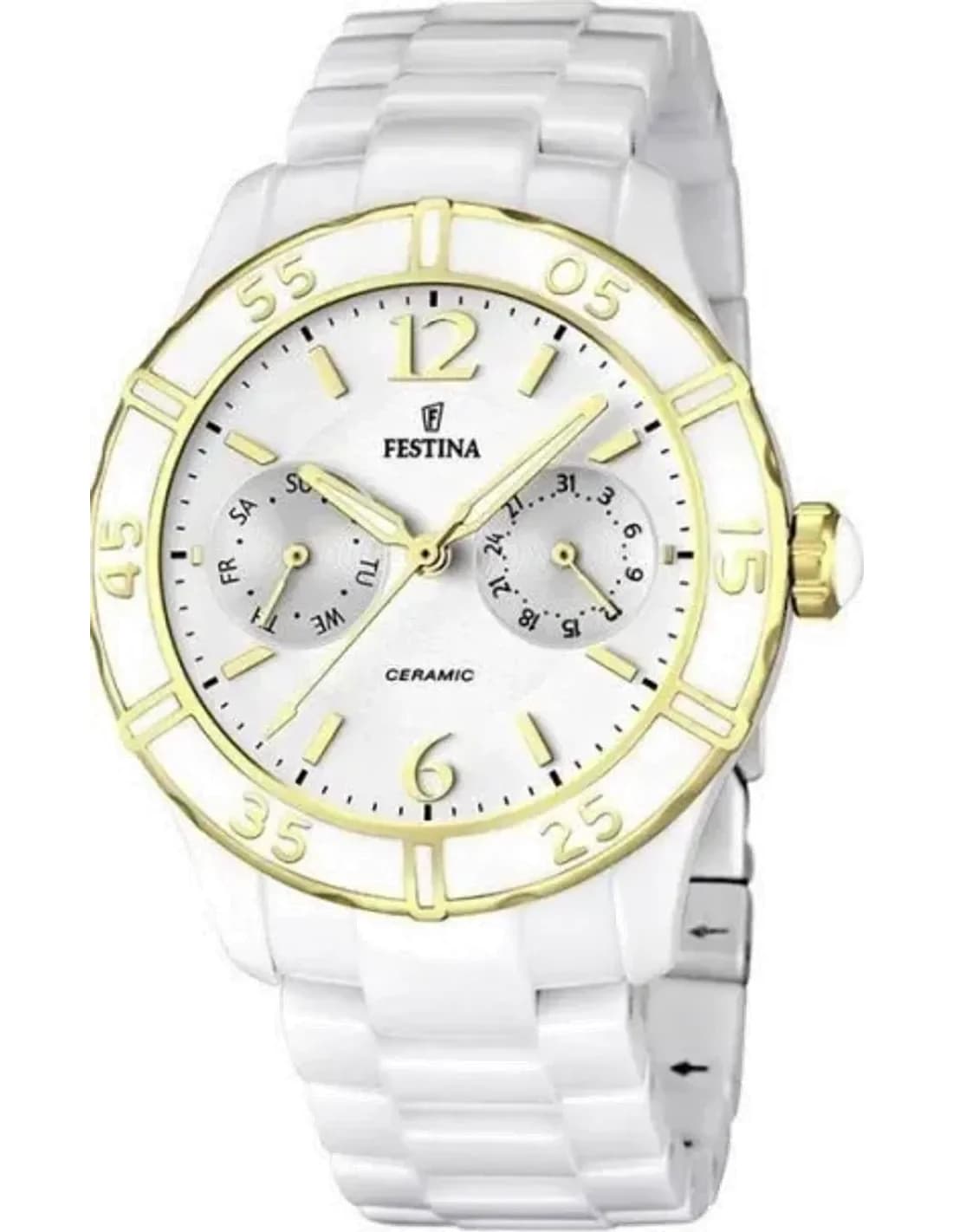 Montre Festina F16634/1 en Céramique Blanche Haute Résistance