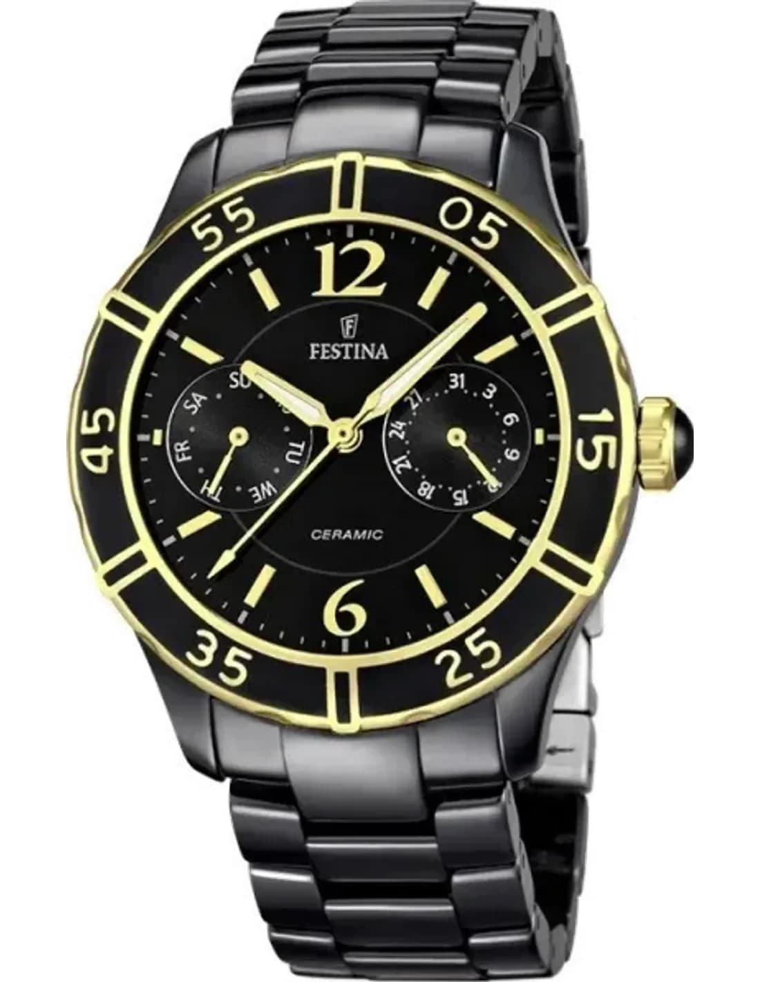 Montre Femme Festina F16634/2 en céramique noire