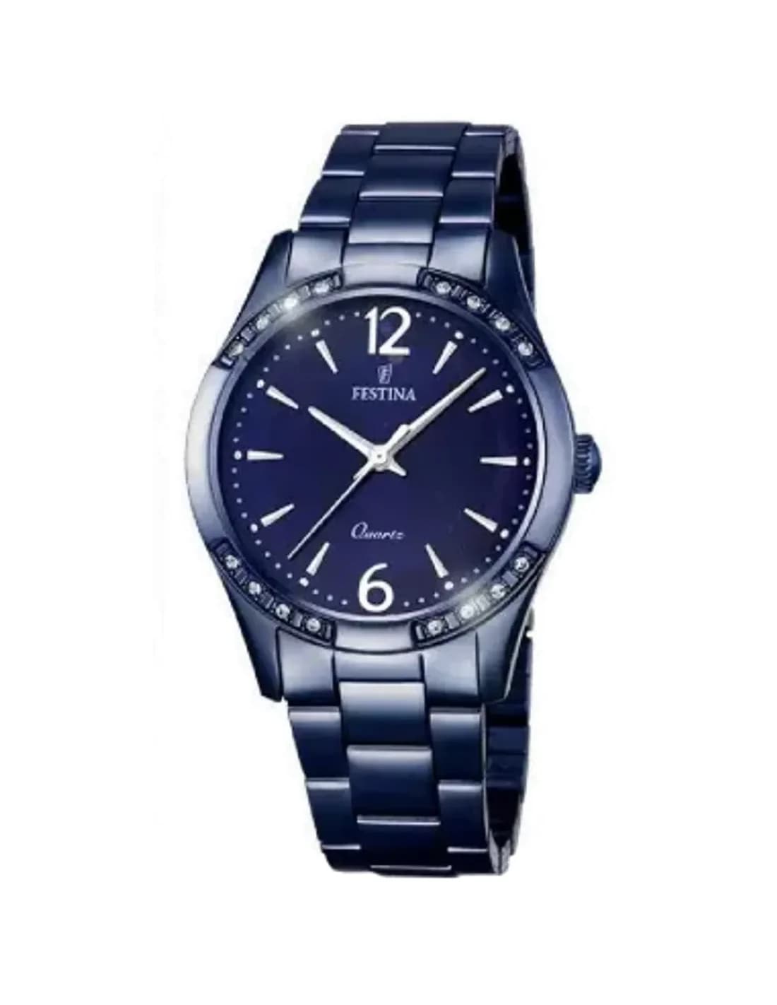 Montre Festina F16915/1 Cadran Bleu et Bracelet Acier
