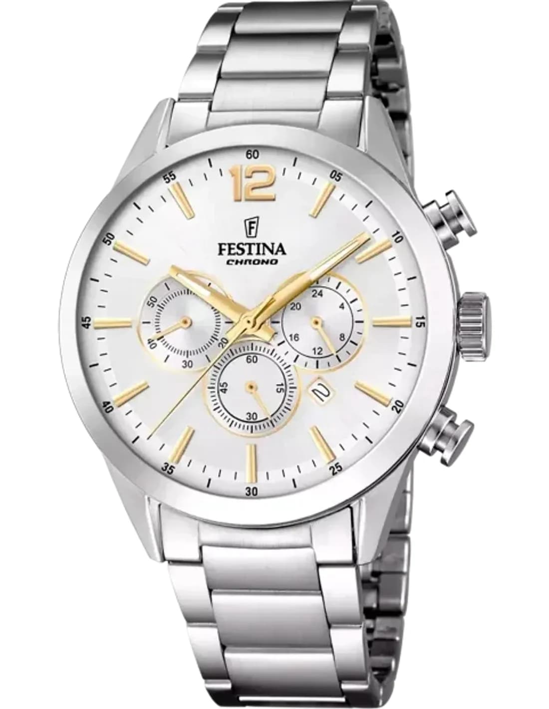 Festina F20343/1 Silver Stainless Steel Multifunction Dial Watch