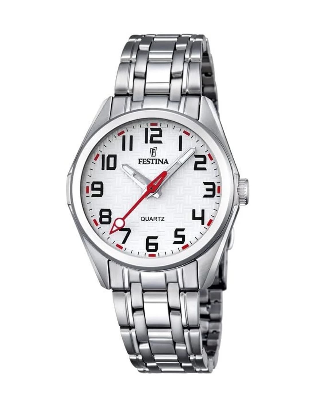Montre Festina Junior F16903/1 en acier argenté détails rouges