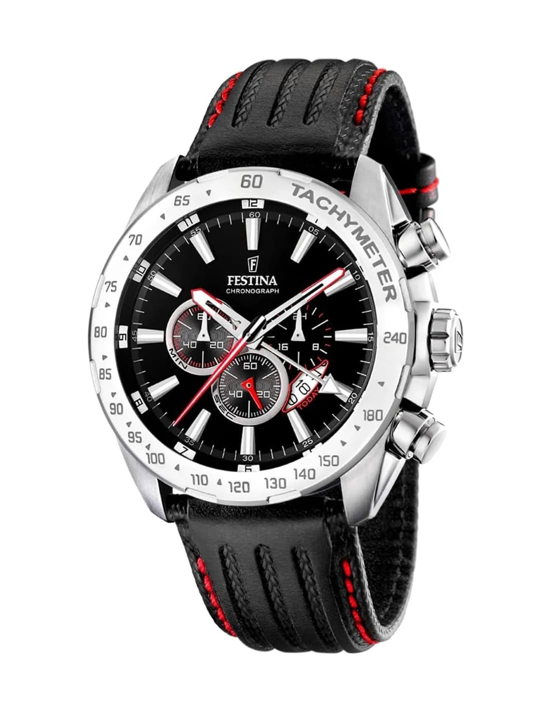 Montre Homme Festina F16489/5 Cuir & Synthétique Noir