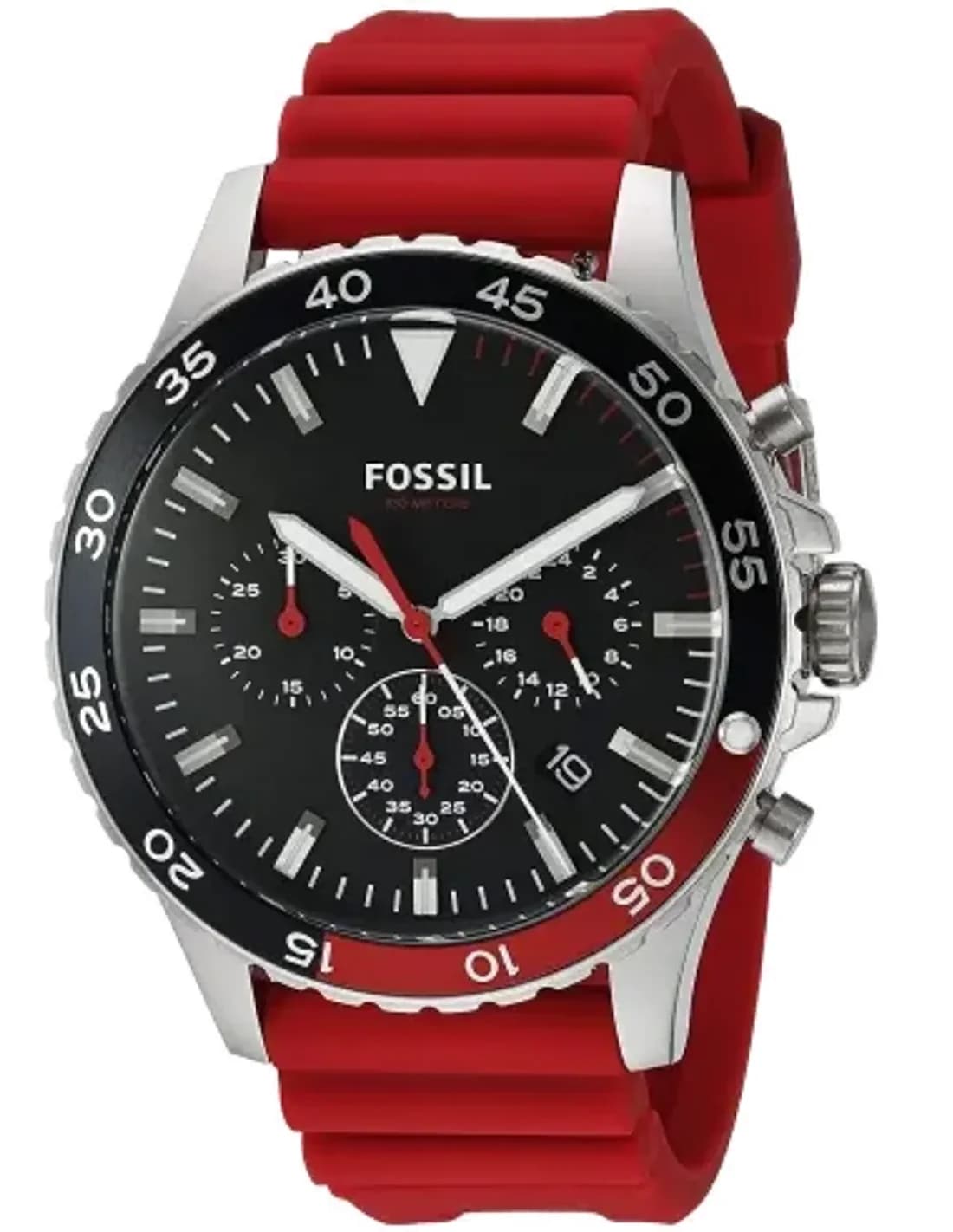 Montre Homme Fossil Crewmaster CH3056 Rouge