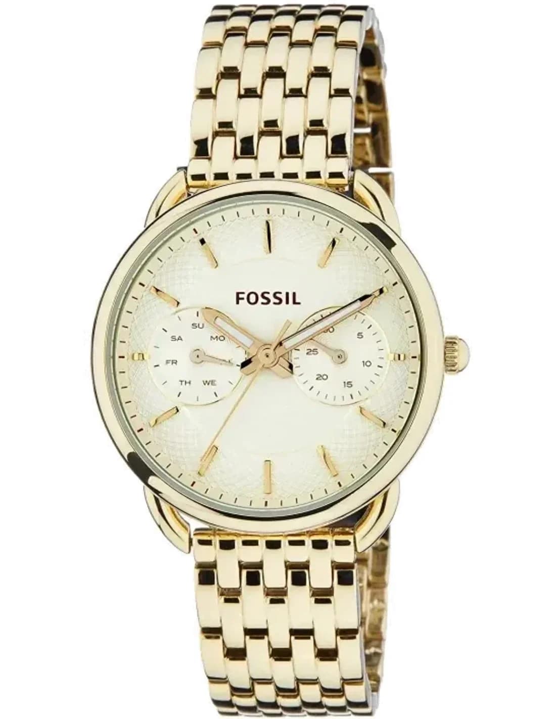 Montre Femme Fossil ES3714 ronde dorée en acier inoxydable