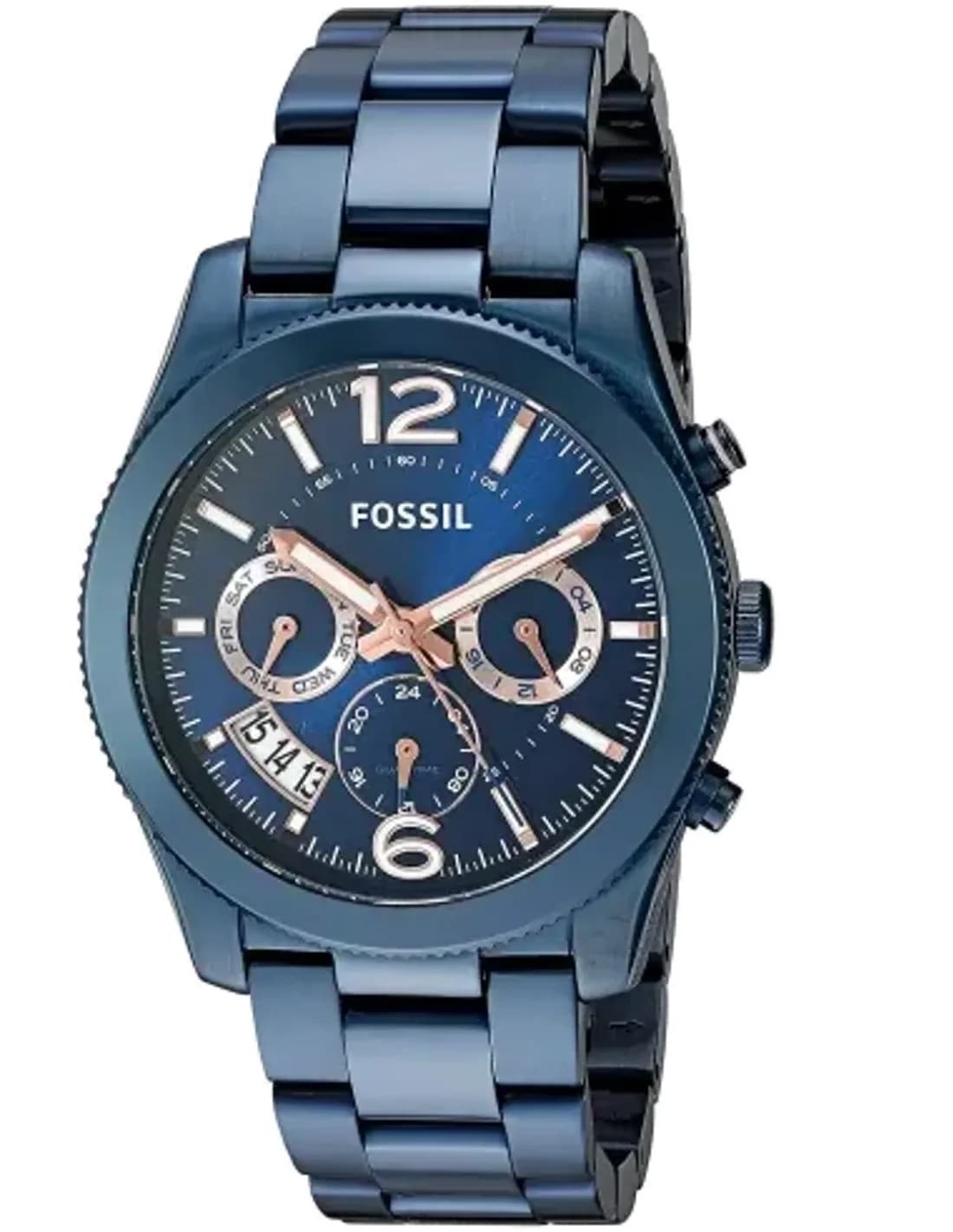 Montre Femme Fossil Perfect Boyfriend ES4093 Bleu