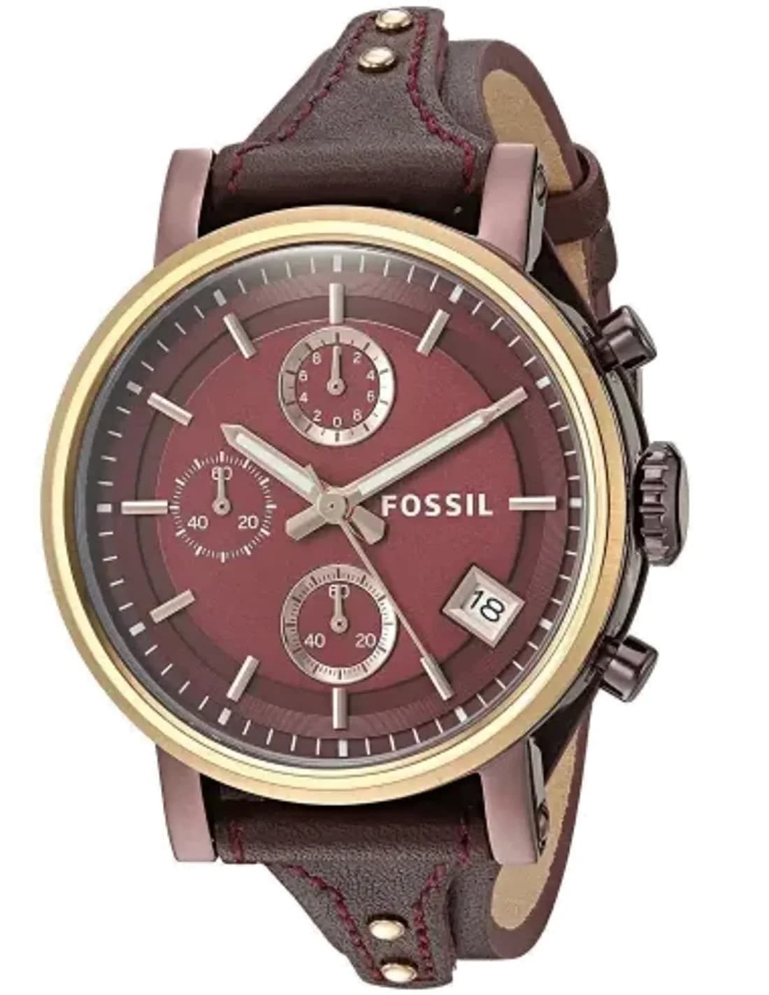 Montre Femme Fossil Original Boyfriend ES4114 Marron