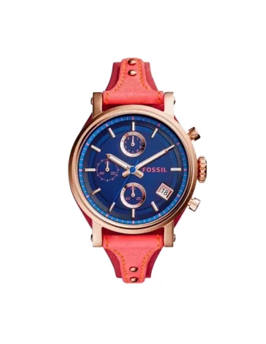 Montre Femme Fossil Original Boyfriend ES4115 Rouge