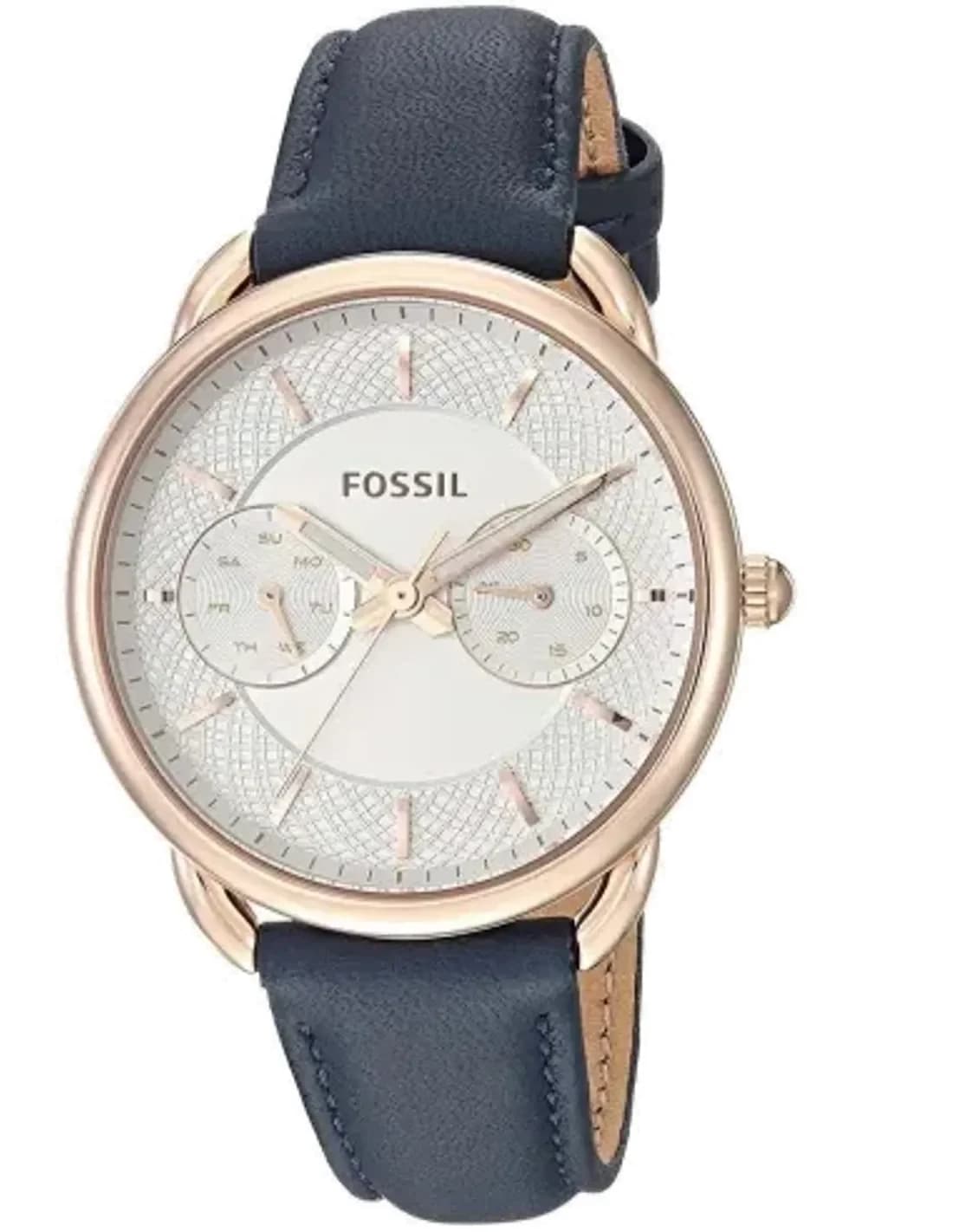 Montre Femme Fossil Tailor ES4260 Tailor multifonction cuir bleu