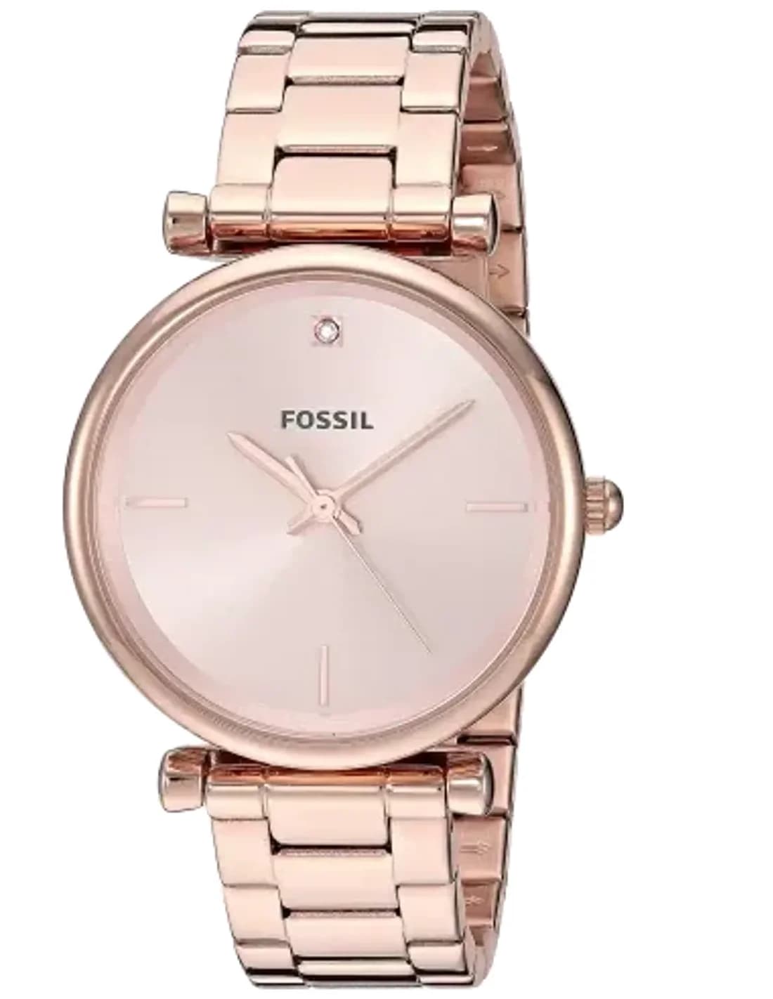 Montre Fossil ES4441 Carlie avec Bracelet en Cuir et Attaches en T