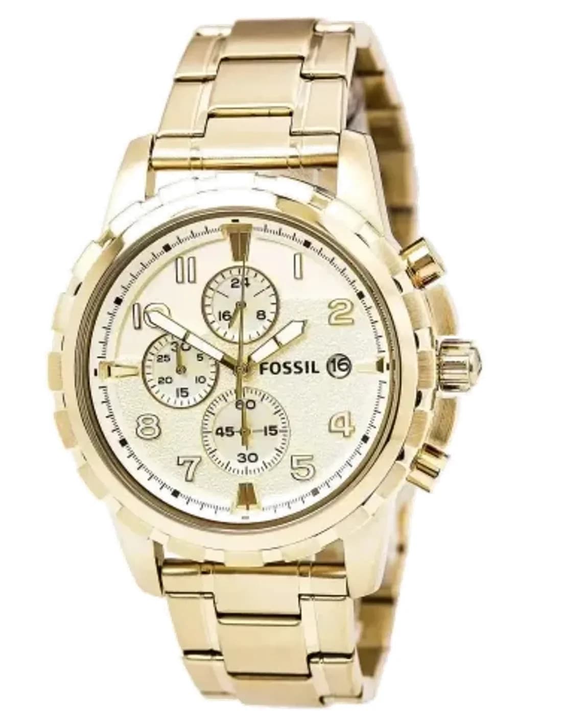 Montre Homme Fossil Dean FS4867 Bracele en acier or