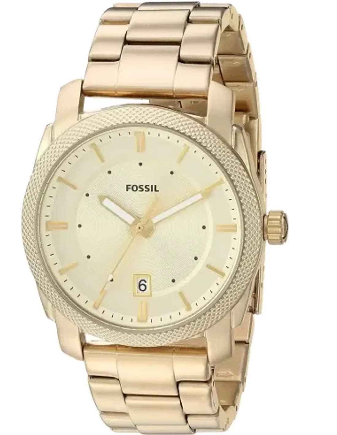 Montre Homme Fossil Machine FS5264 en acier doré