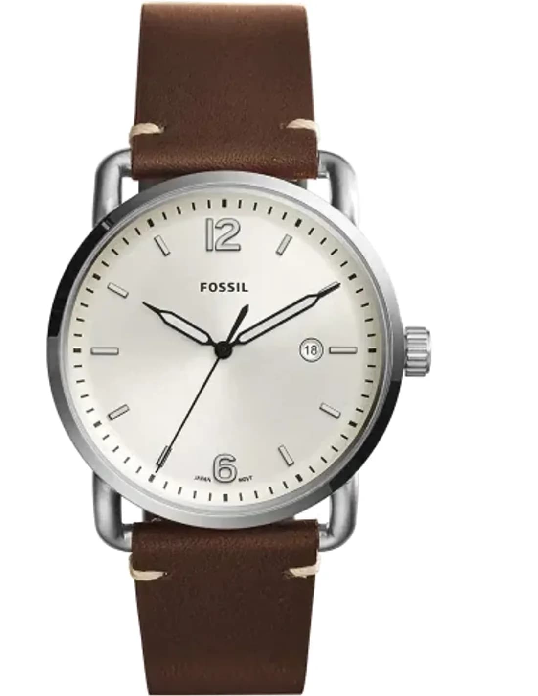 Montre Homme Fossil The Commuter FS5275 Bracelet cuir marron
