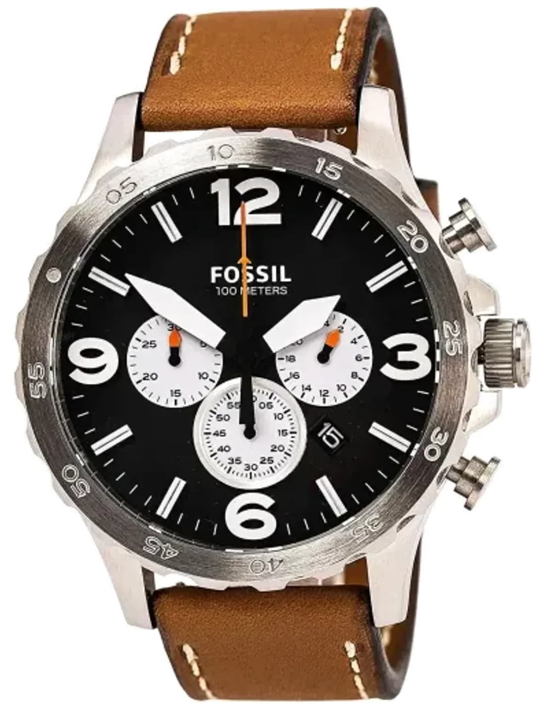 Montre Homme Fossil Nate JR1486 Chronographe lunette crantée