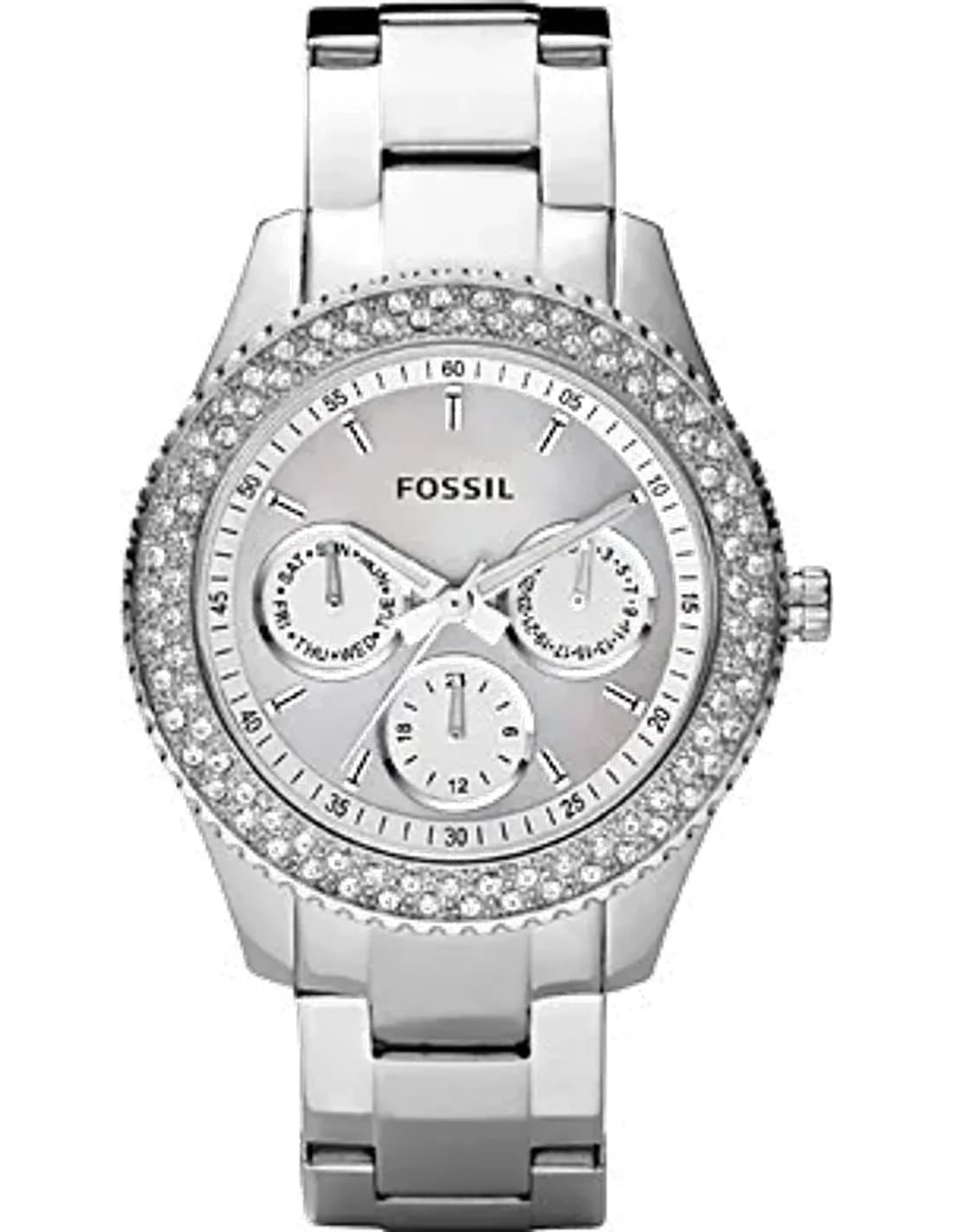Montre Femme Fossil Stella PR5414 Argent Boîtier strassé