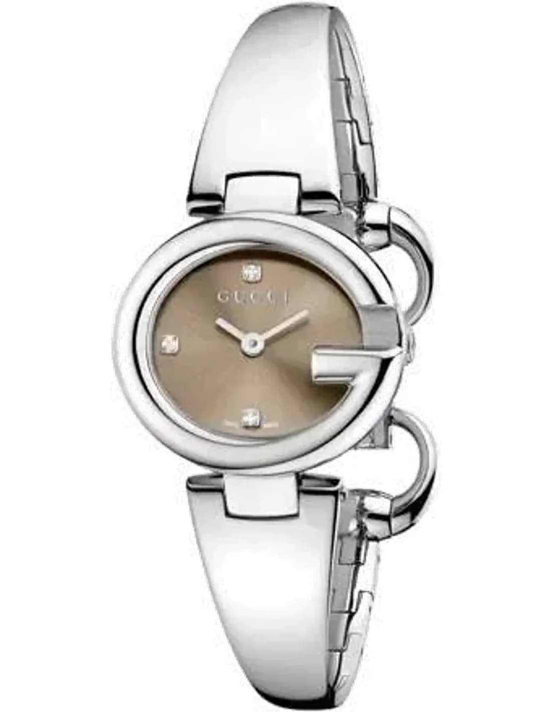Montre Femme Gucci Guccissima YA134506 Cadran brun et diamants
