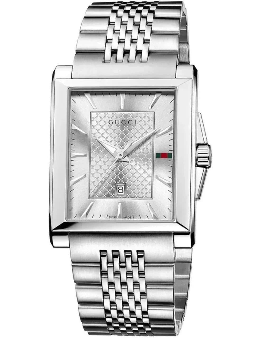 Montre Homme Gucci Timeless YA138403 Boîtier rectangulaire en acier