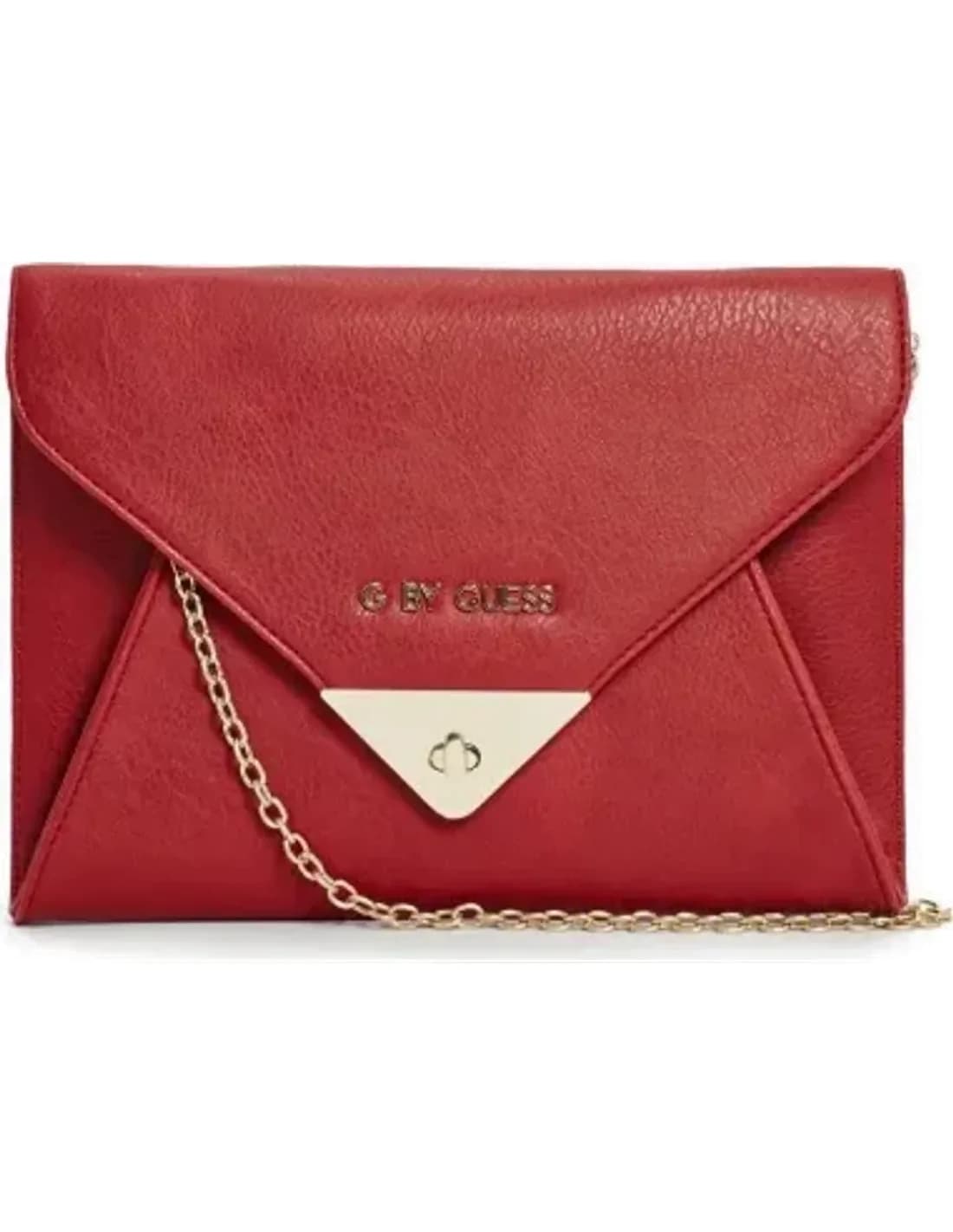 Pochette Guess rouge avec chaîne dorée