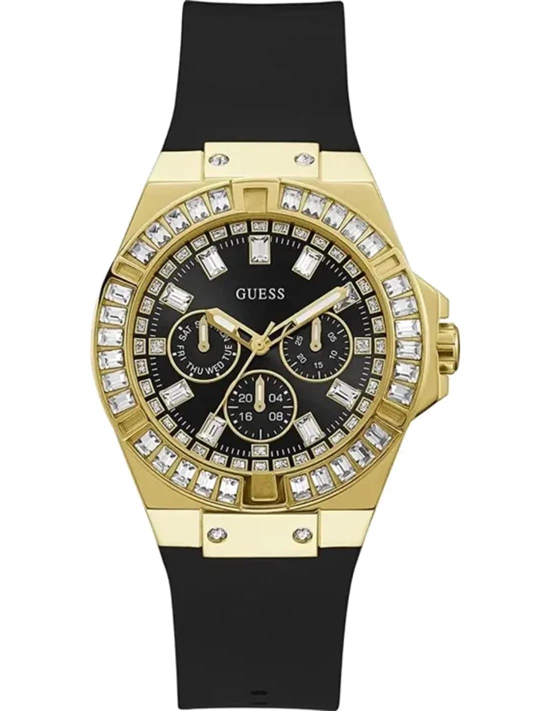 Montre Guess GW0118L1 avec bracelet en silicone noir
