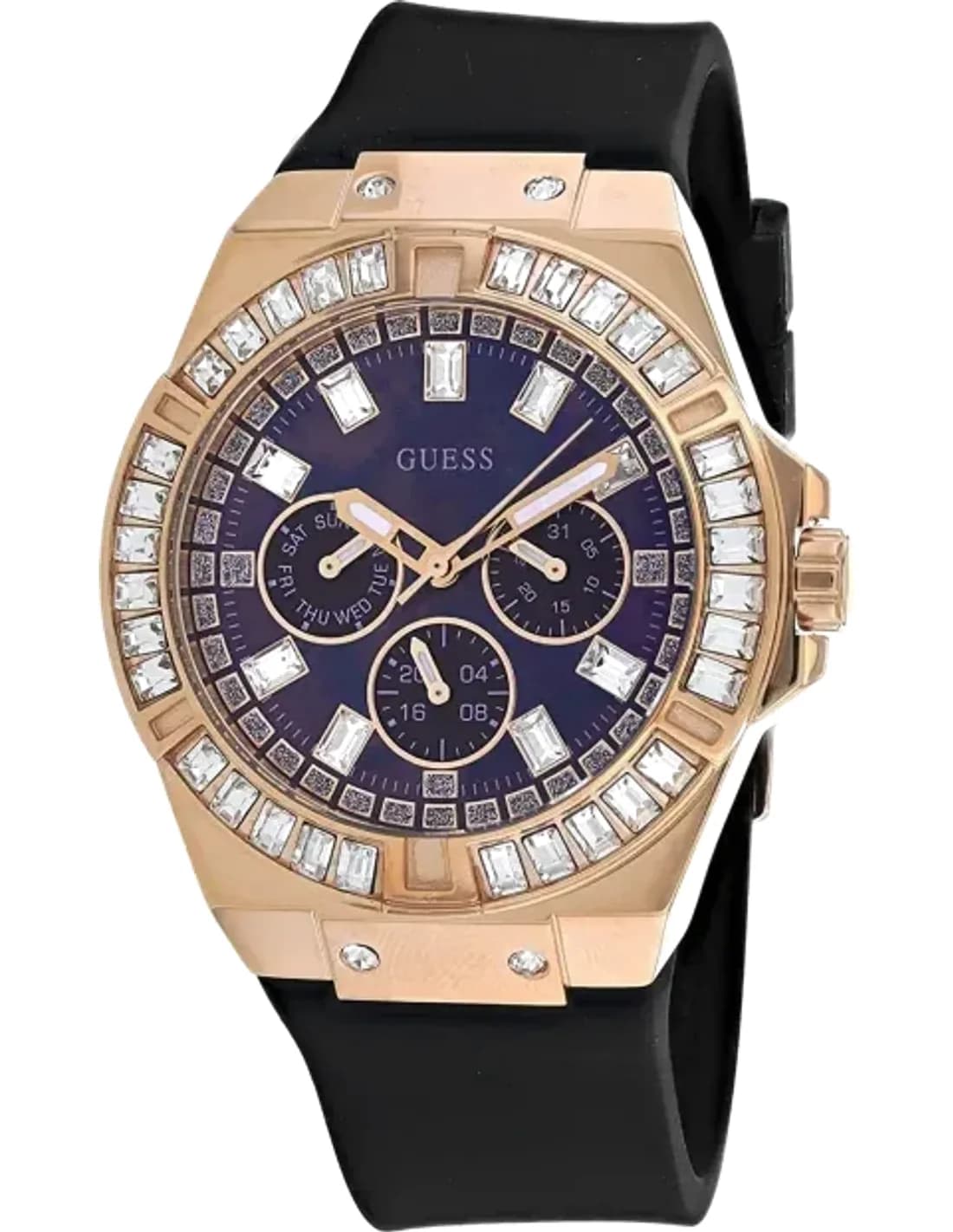 Guess GW0118L2 Watch with black silicone strap