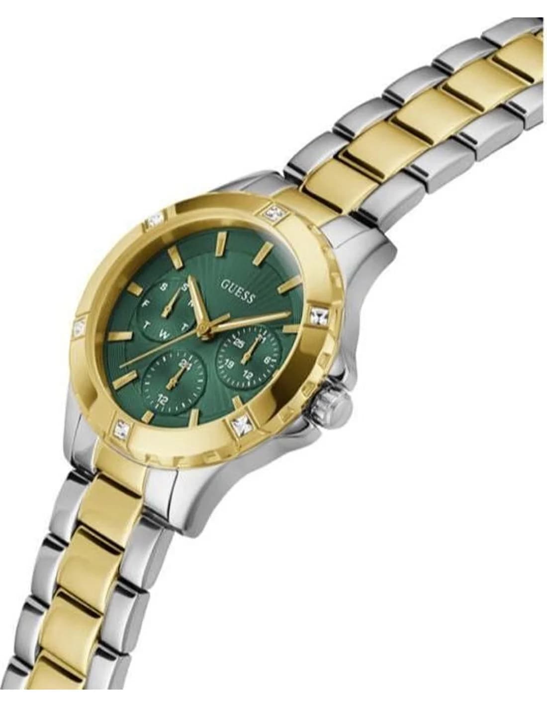Guess Mist GW0723L1 women's two-tone watch, steel link bracelet vue 2