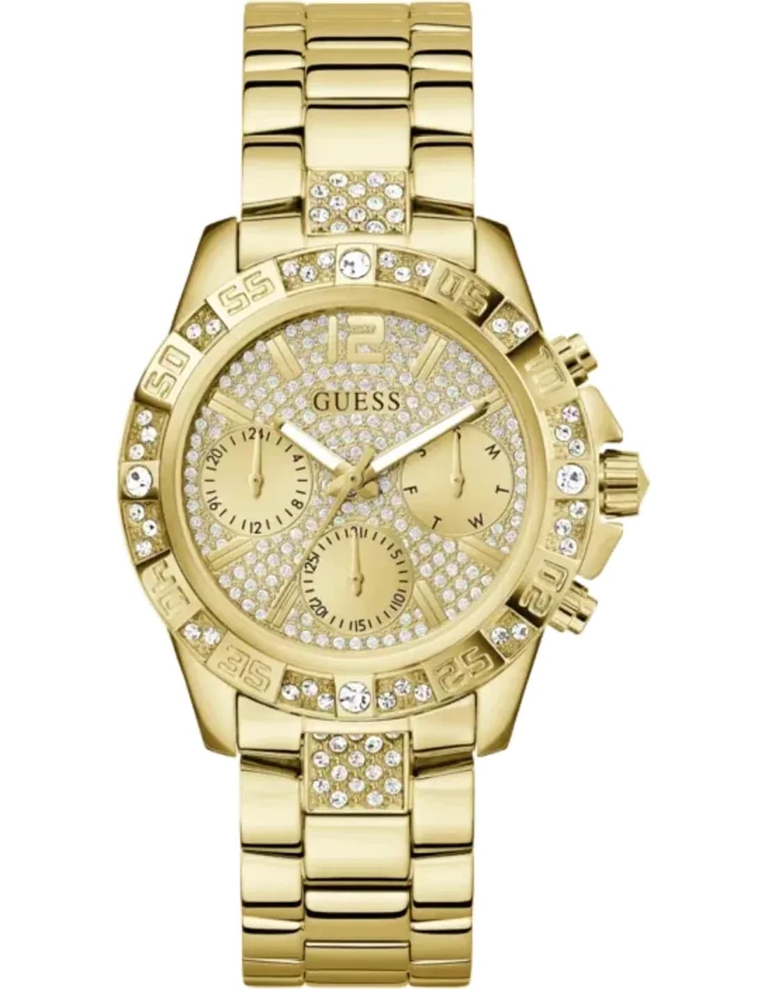 Montre Femme Guess Majesty GW0771L2 Acier Doré et Cristaux