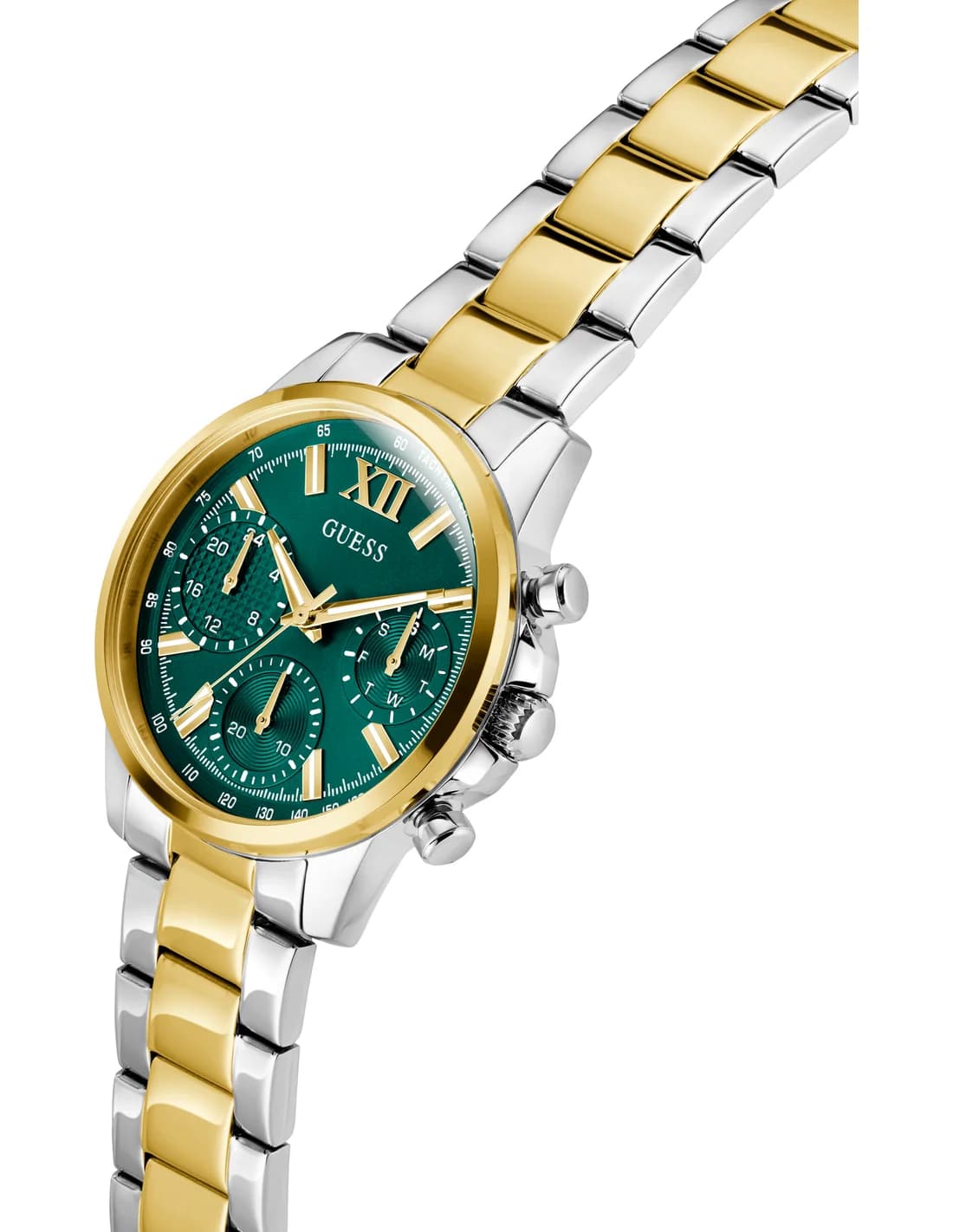 Guess Bailey GW0933L7 women's gold watch, steel link bracelet vue 2
