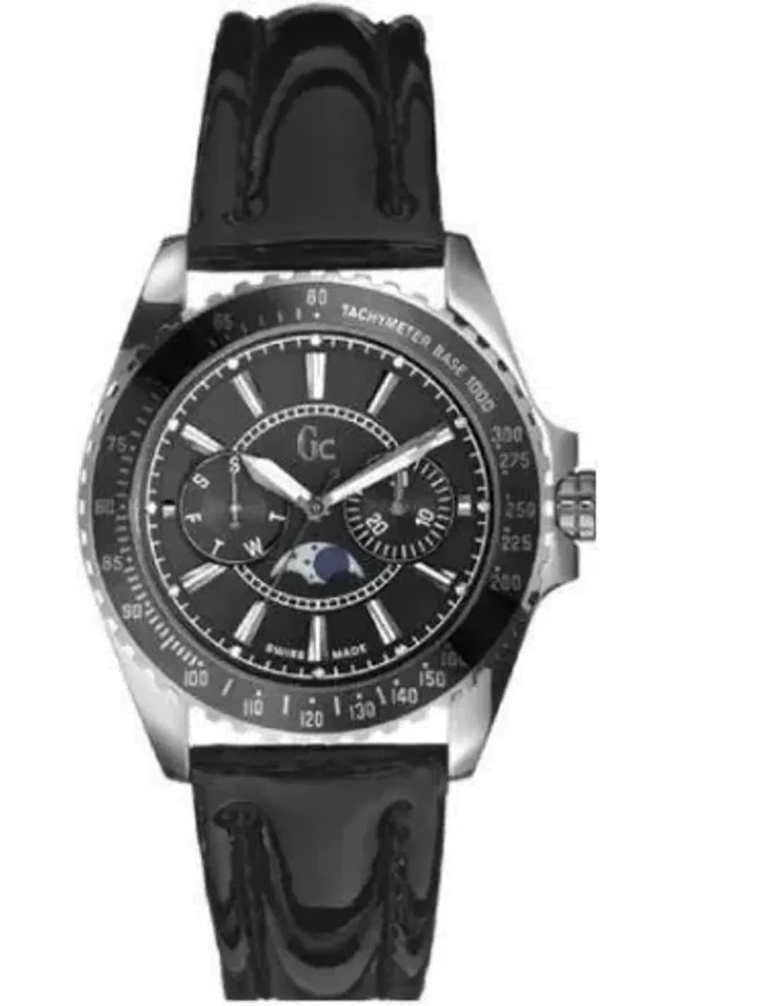 Montre Femme Guess Collection GC I29006M2 Bracelet verni noir