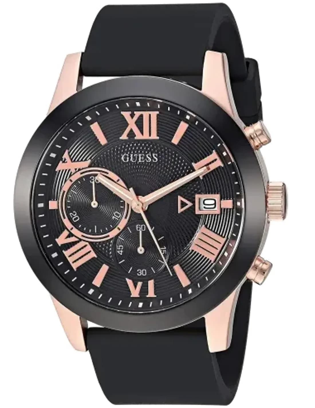 Montre Homme Guess W1055G3 Noire bracelet silicone