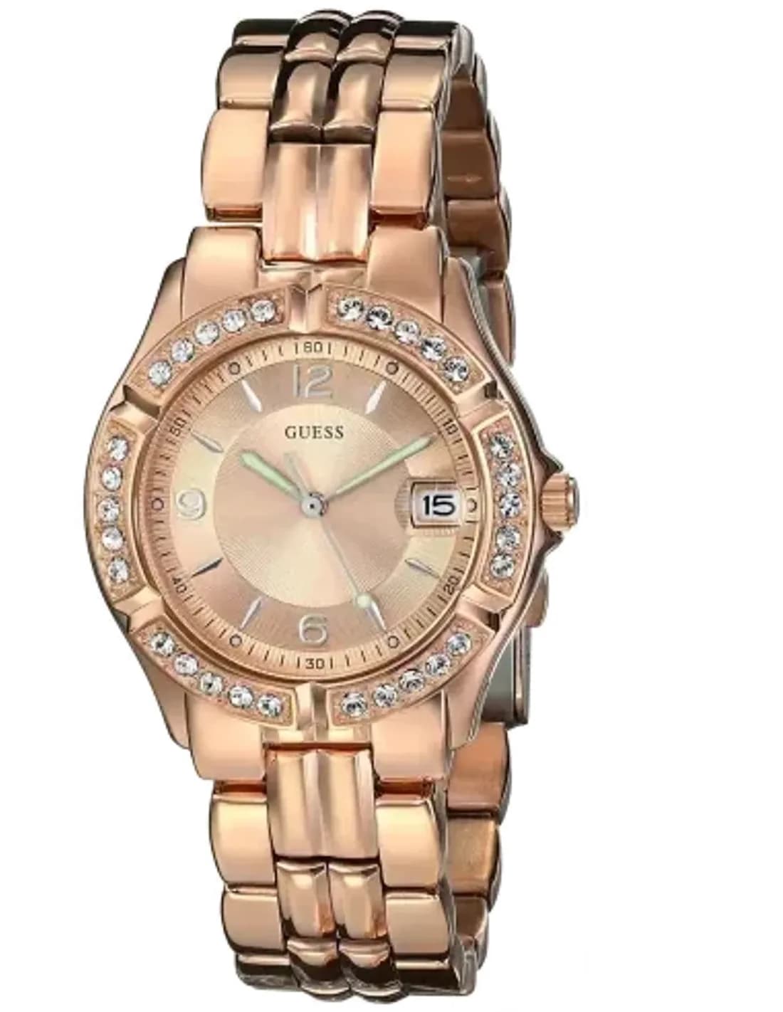 Montre Femme Guess Sporty acier or rose