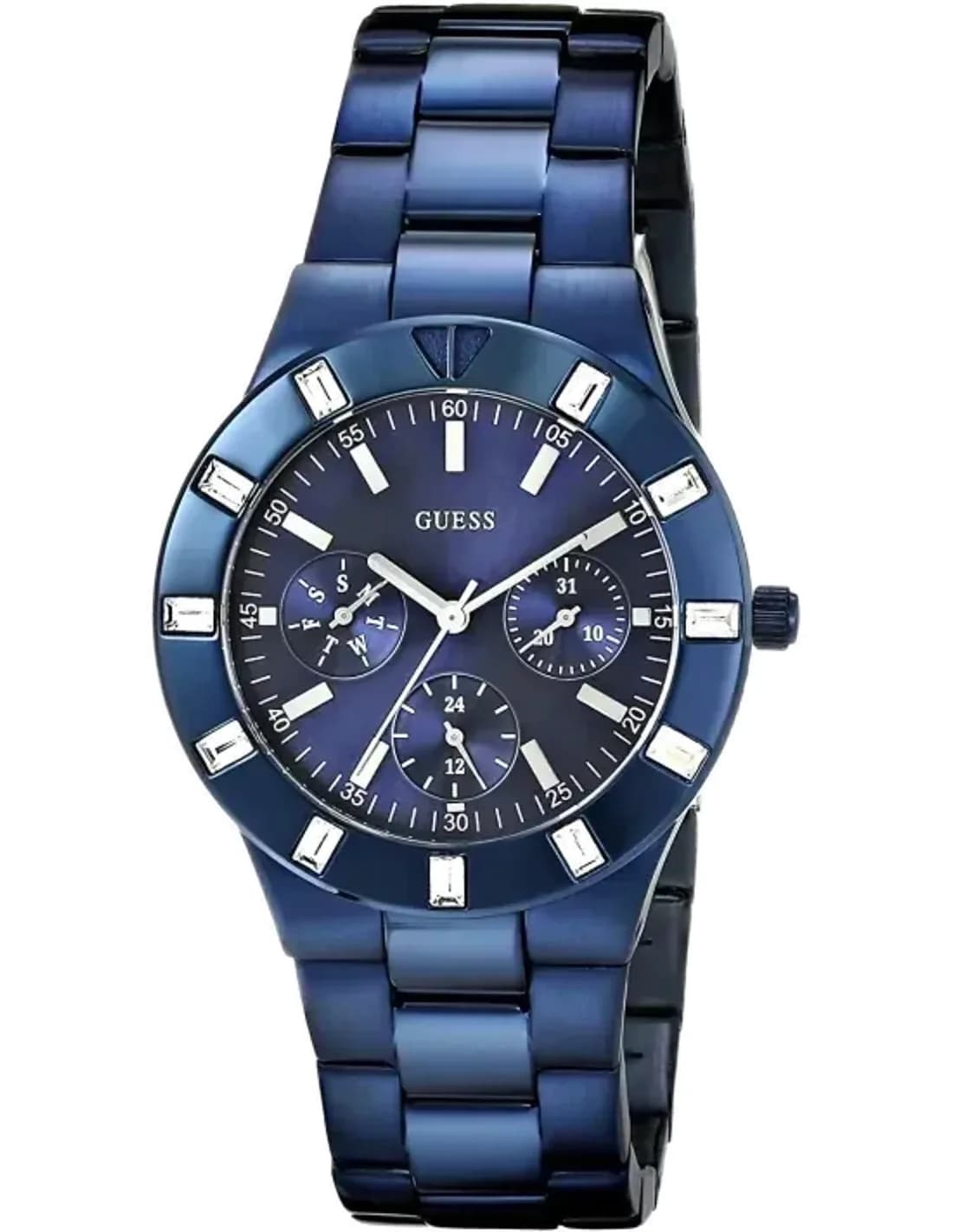 Montre Femme Guess W0027L3 Acier à revêtement bleu profond