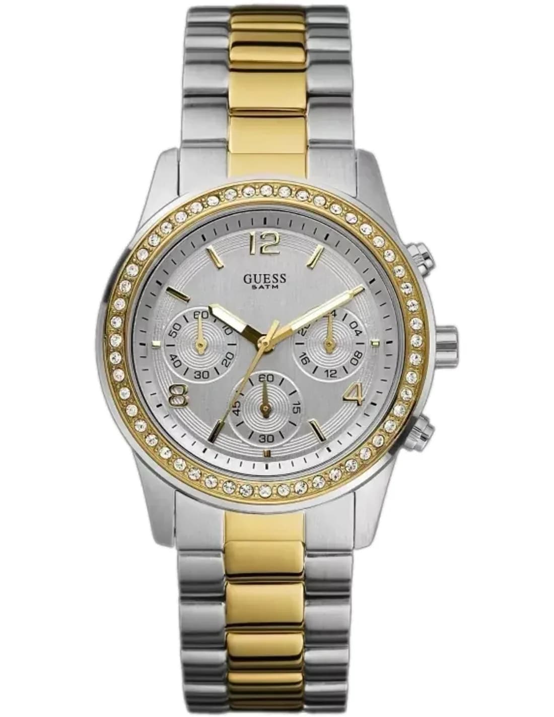 Montre Femme Guess W0122L2 Maillons argentés et dorés acier inoxydable