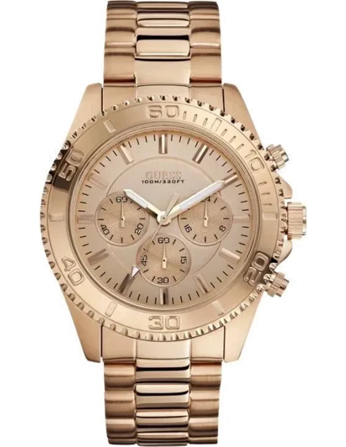 Montre Homme Guess Trendy W0170G4 Chrono Doré rose