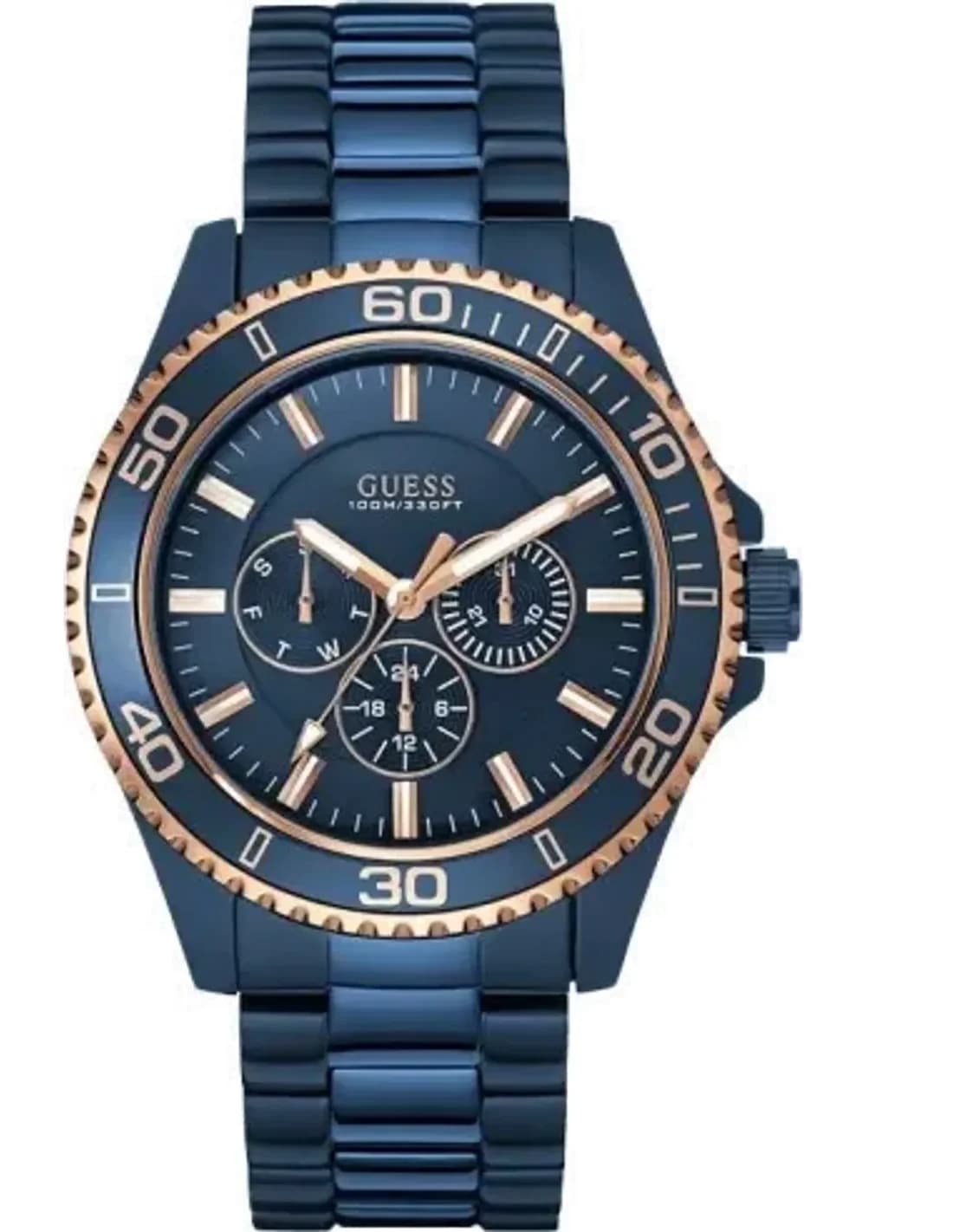 Montre Homme Guess W0172G6 Bleu