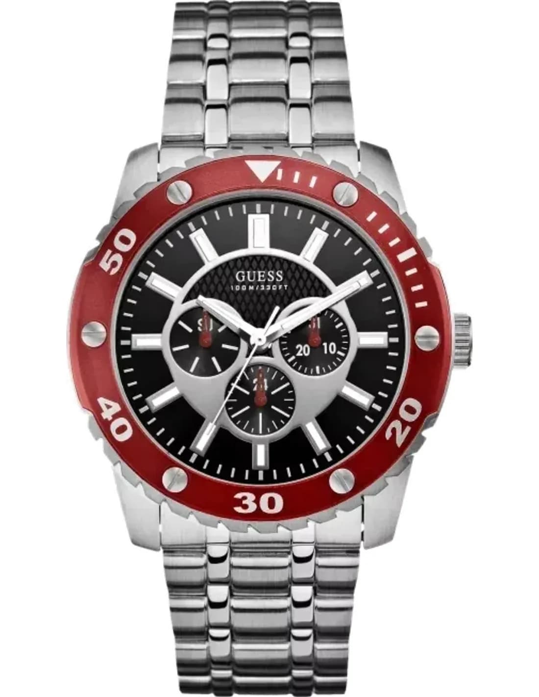 Montre Homme Guess W0179G1 Argent