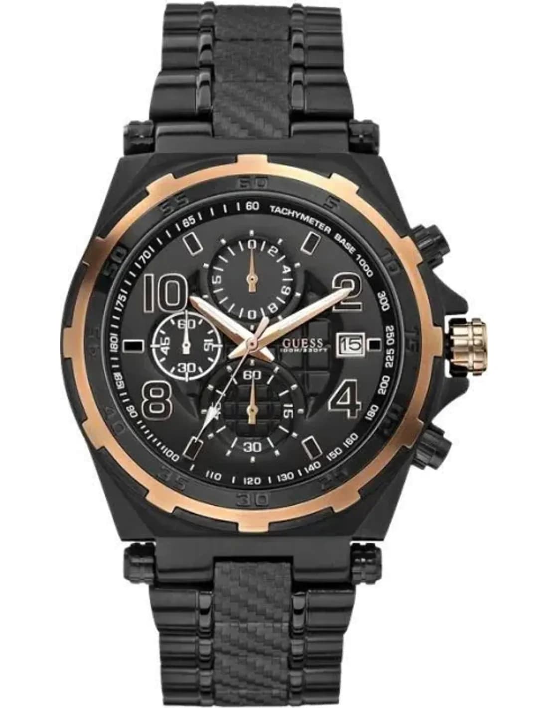 Montre Homme Guess Sporty W0243G2 Chronographe noir