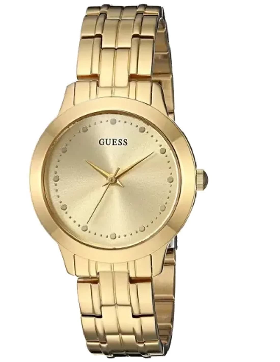 Montre Femme Guess Chelsea bracelet acier doré