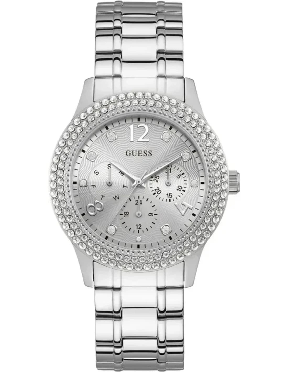 Montre Femme Guess W1097L1 Bedazzle en Acier Inoxydable