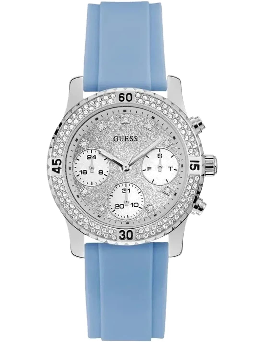 Guess Silver-tone 38mm Case W1098L3 Silver-tone Dial Multi-function Women’s Watch